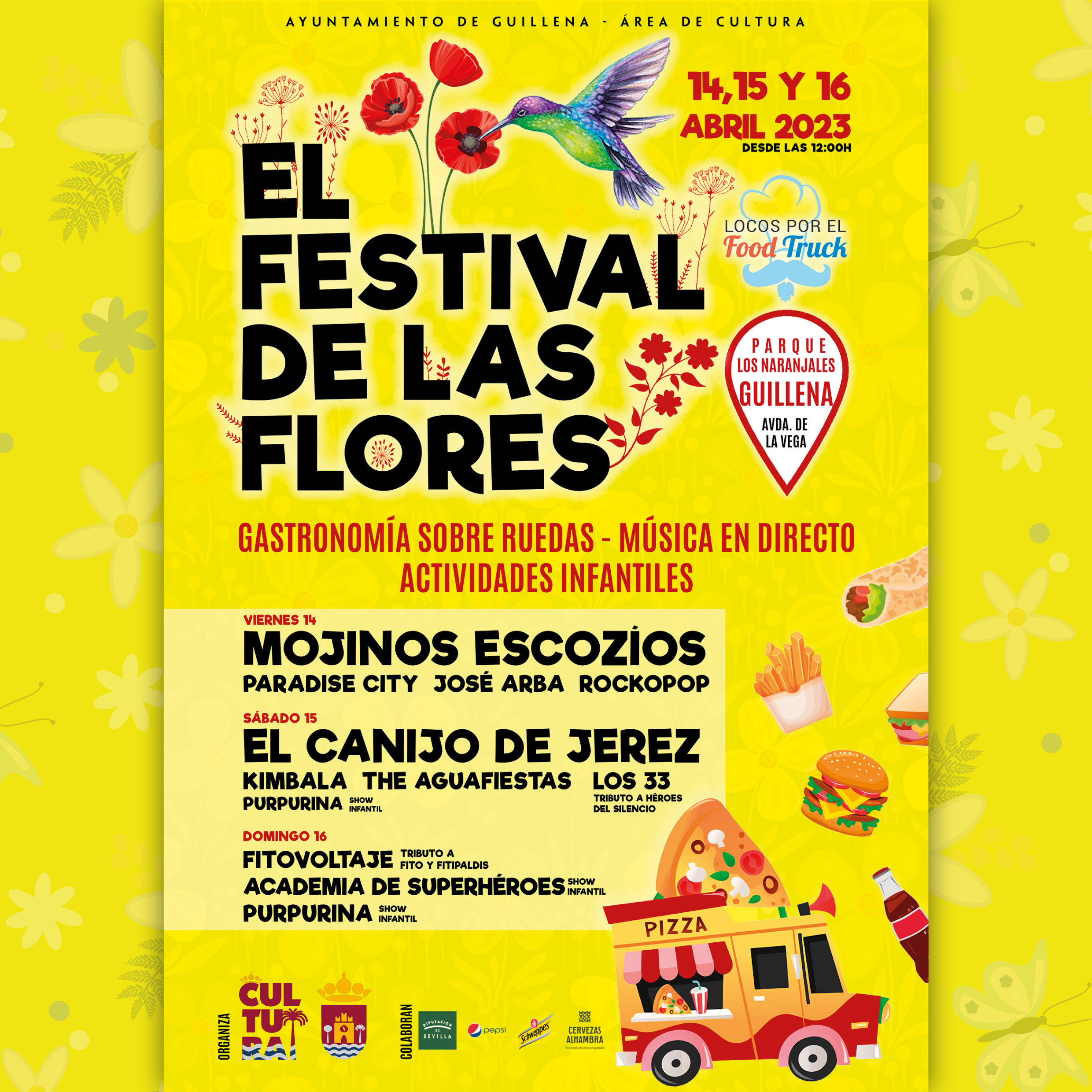 Locos por el Food Truck en el Festival de las Flores de Guillena (Sevilla). Abril 2023